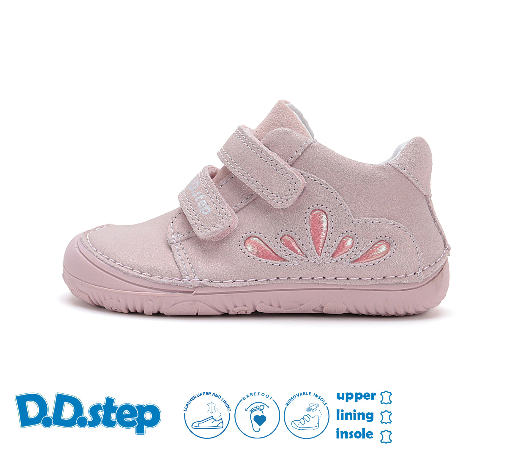 D.D.Step Pink Leder Übergangsschuhe D.D.Step Pink Leder Übergangsschuhe