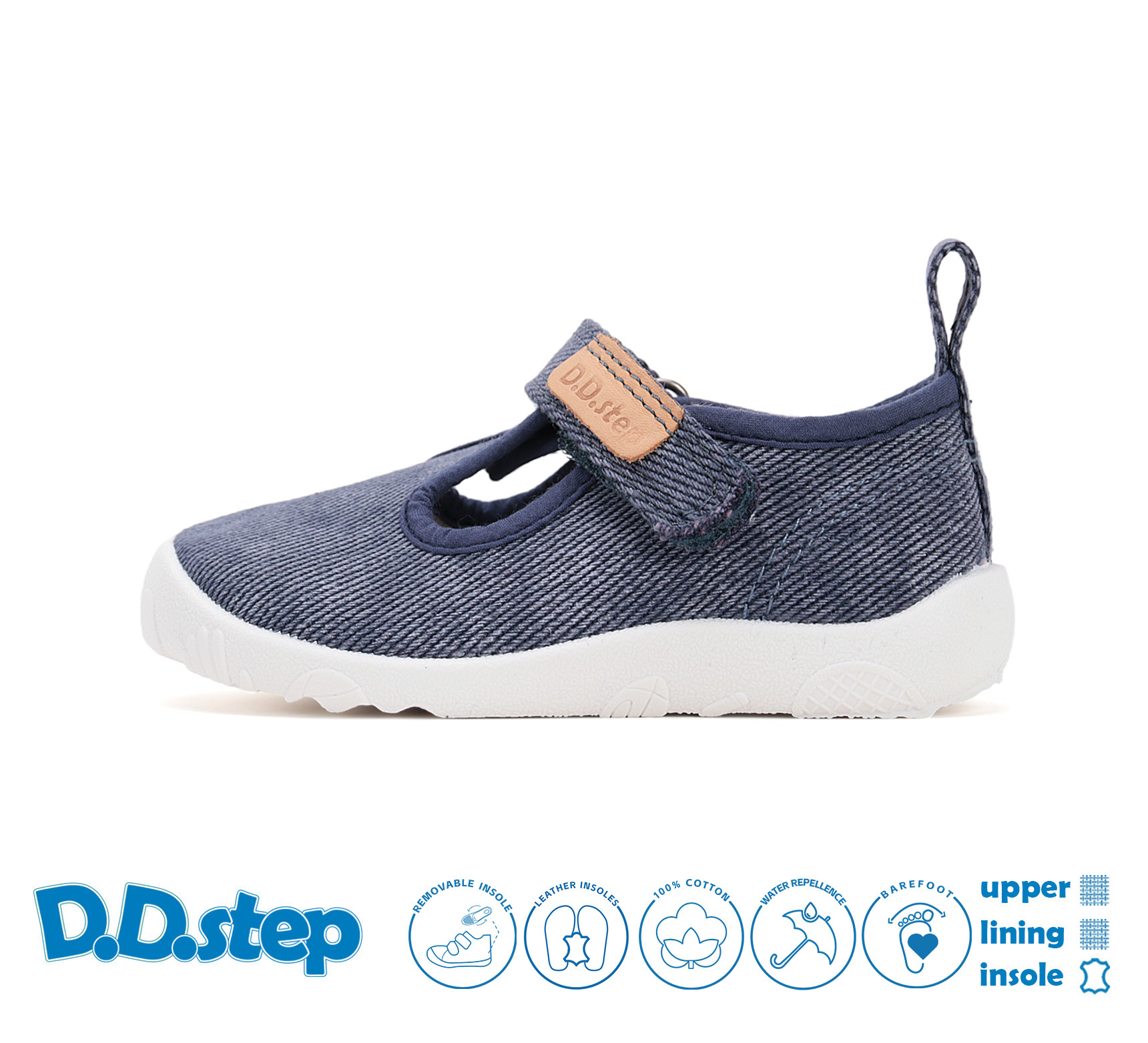 D.D. Step Hausschuhe/ Sandals Royal Blue