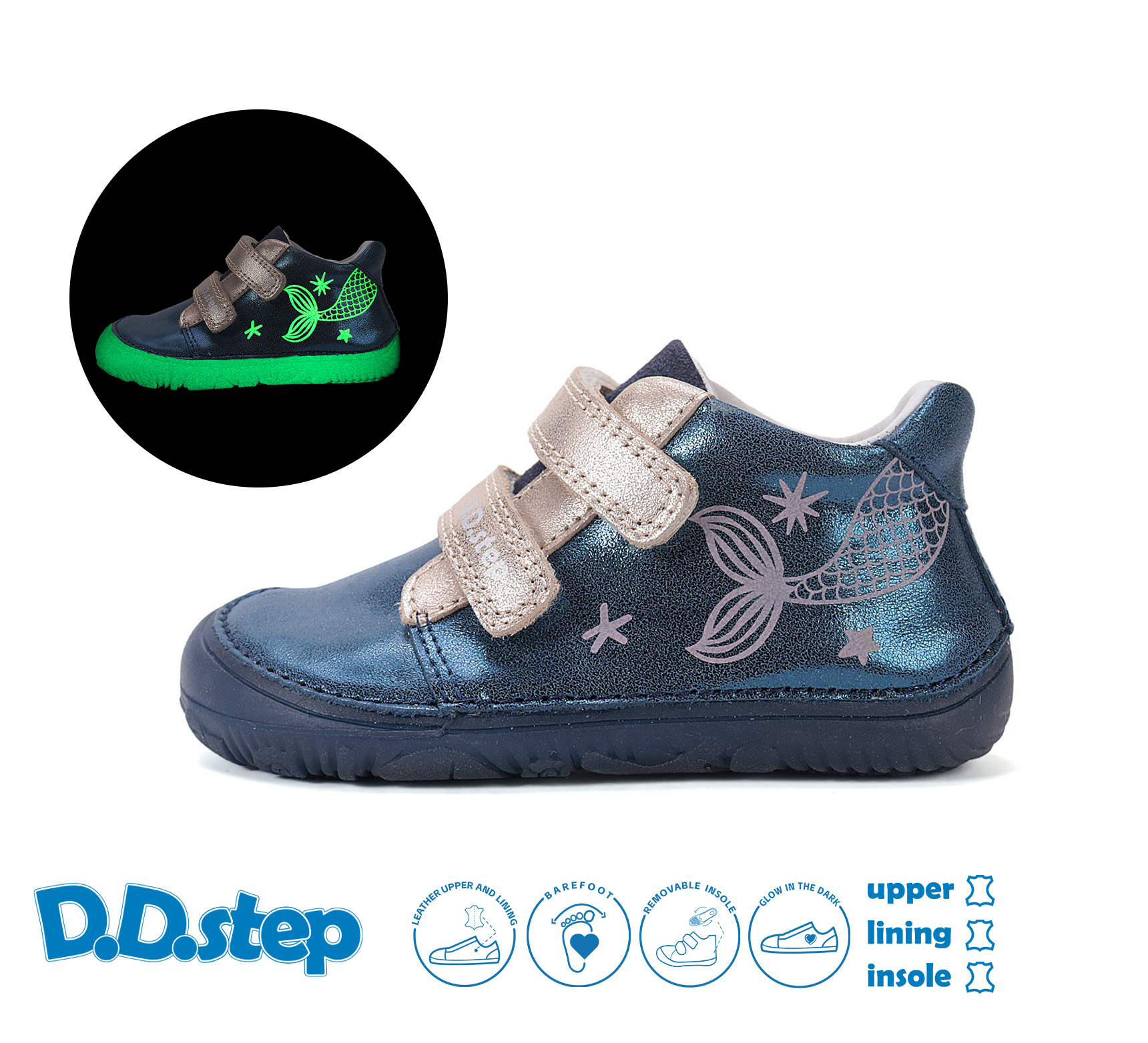 D.D.Step Leder Übergangsschuhe Cobald