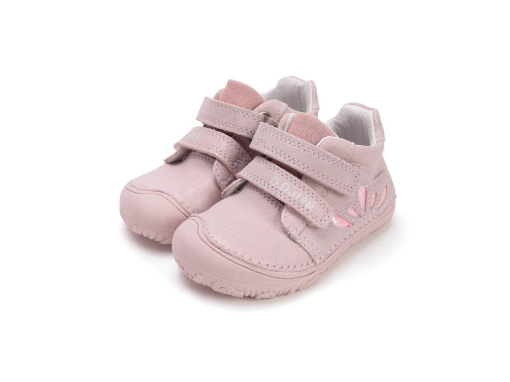 D.D.Step Pink Leder Übergangsschuhe